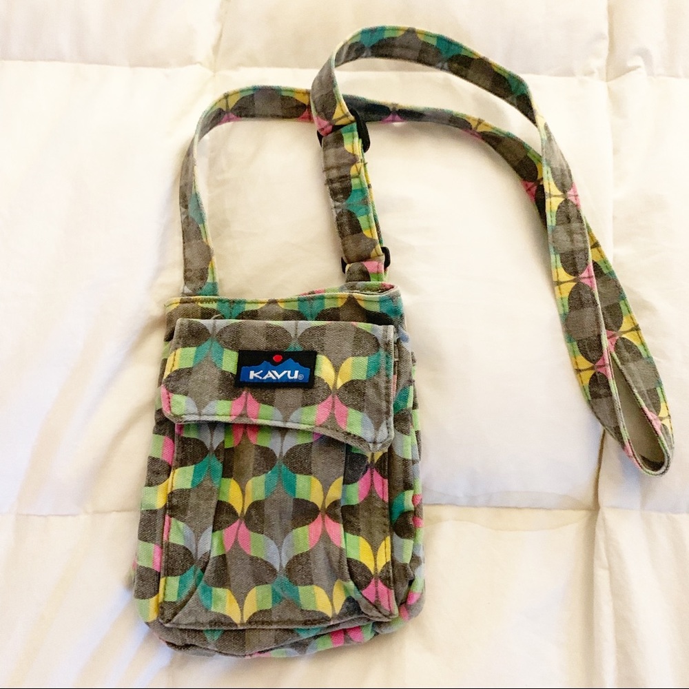 KAVU crossbody acid wash/colored bag